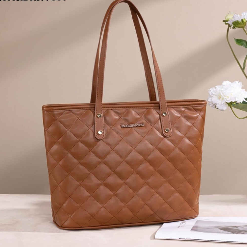 Montana West quilted tote bag